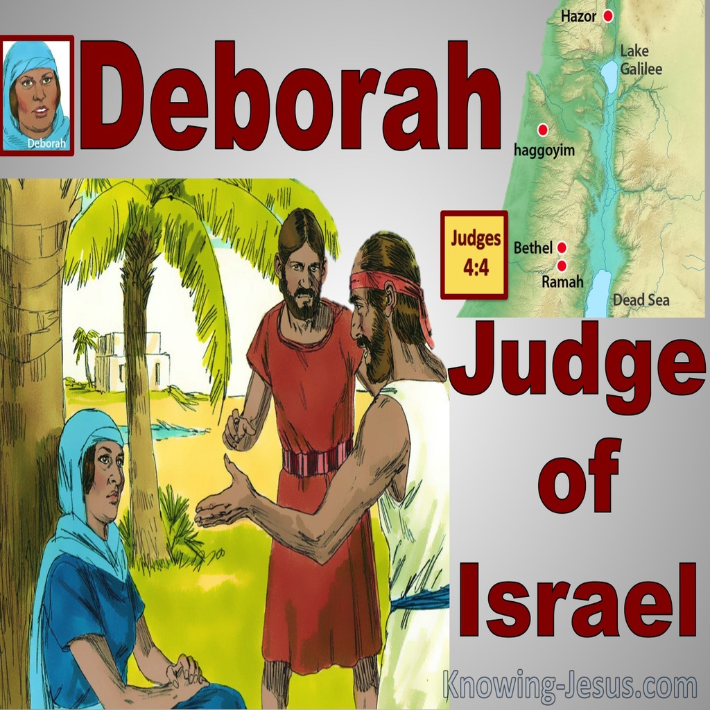 Judges  4-4 Deborah Was Judging Israel (red)